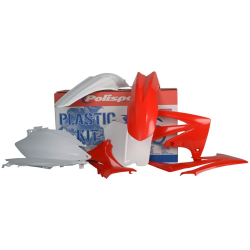 Polisport, sada plastů, Honda CRF250/450 `11-13 barva červená/bílá OEM